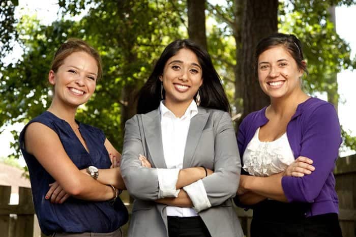 Three of the four members of Ashlyn's FSU Public Interest Law Center Dream Team