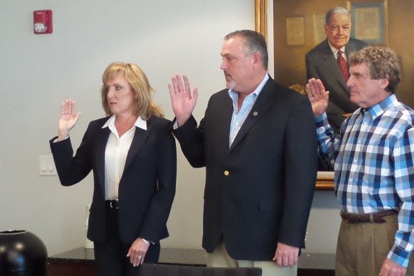 Group being sworn in